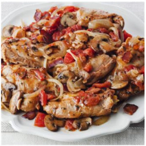 Braised chicken